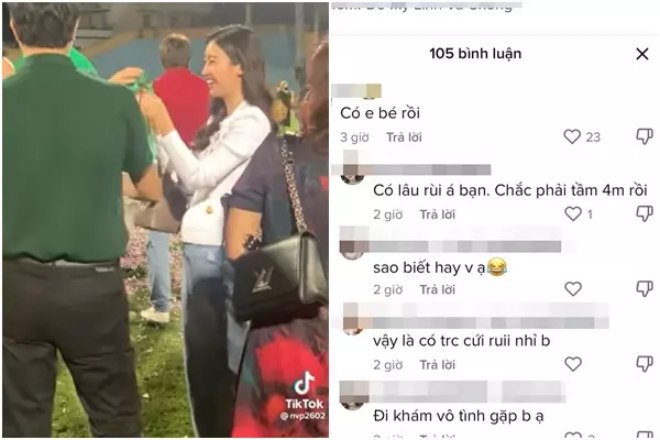 Nhiều người đồn đoán Đỗ Mỹ Linh có tin vui sau 1 tháng kết hôn 