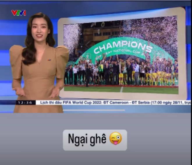 Cô hiện là BTV thể thao của VTV 