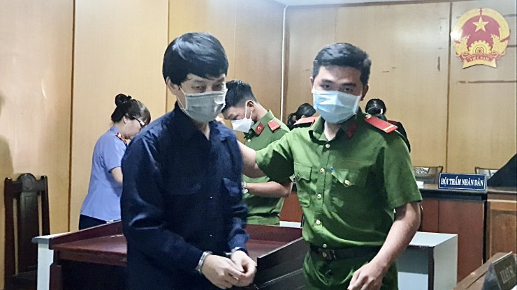Bị cáo Quân tại phiên xét xử.