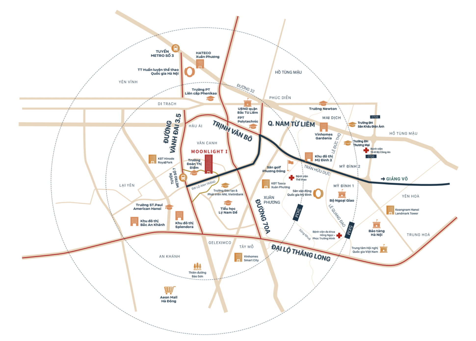 Vị trí tòa căn hộ cao cấp Moonlight 1