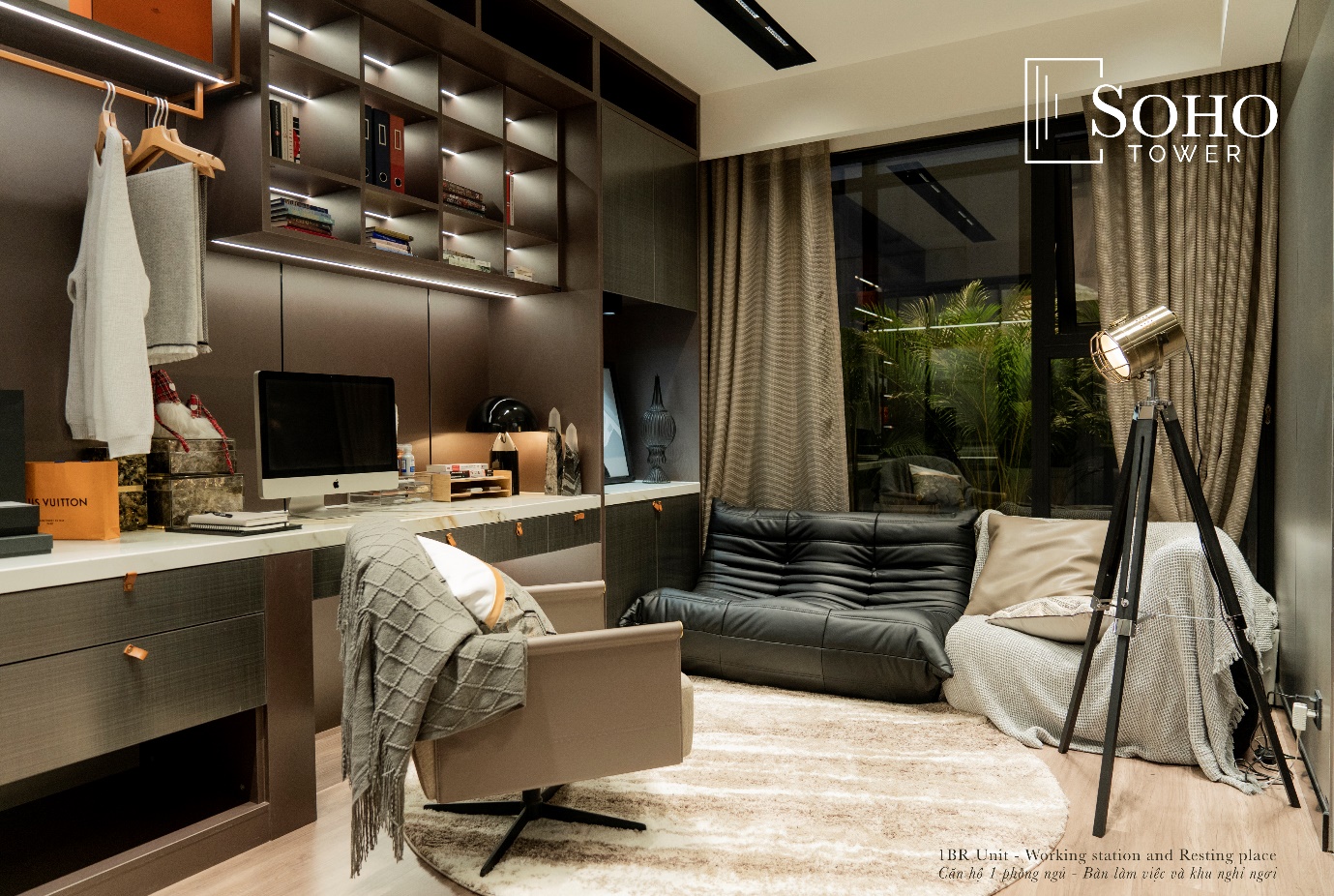 SOHO @ Heritage West Lake được thiết kế nhằm đáp ứng chức năng vừa là văn phòng và vừa là nơi ở