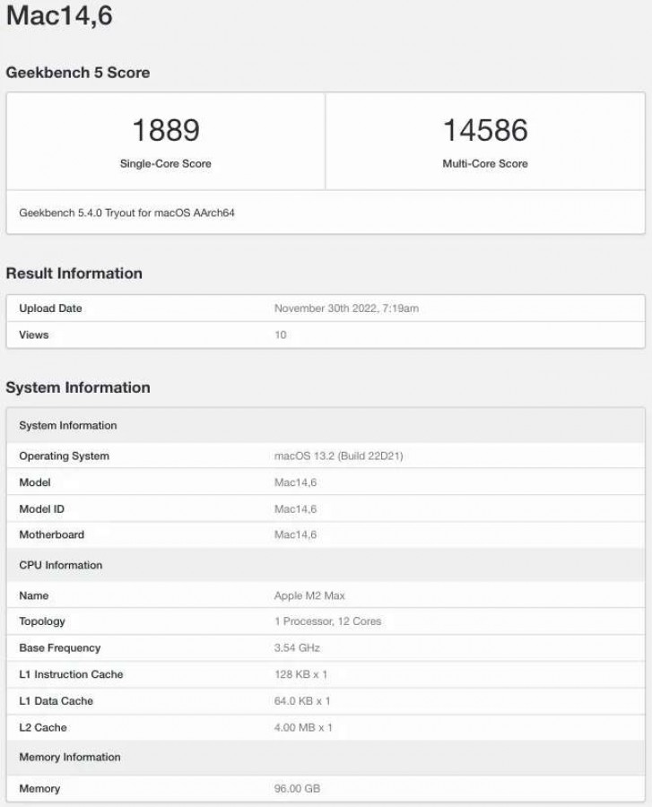 MacBook Pro phô diễn sức mạnh "đáng gờm" với chip M2 Max - 1