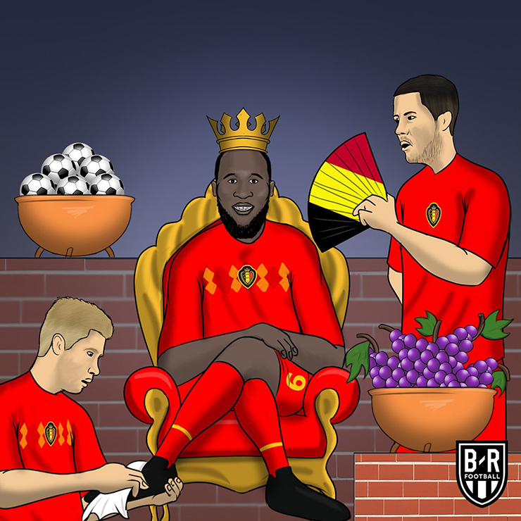 Lukaku trực tiếp tiễn ĐT Bỉ về nước.
