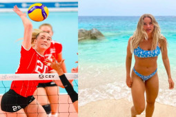 Thể thao - Chân dài bóng chuyền 1m86 mặt đẹp dáng xinh, có nụ cười "tỏa nắng"