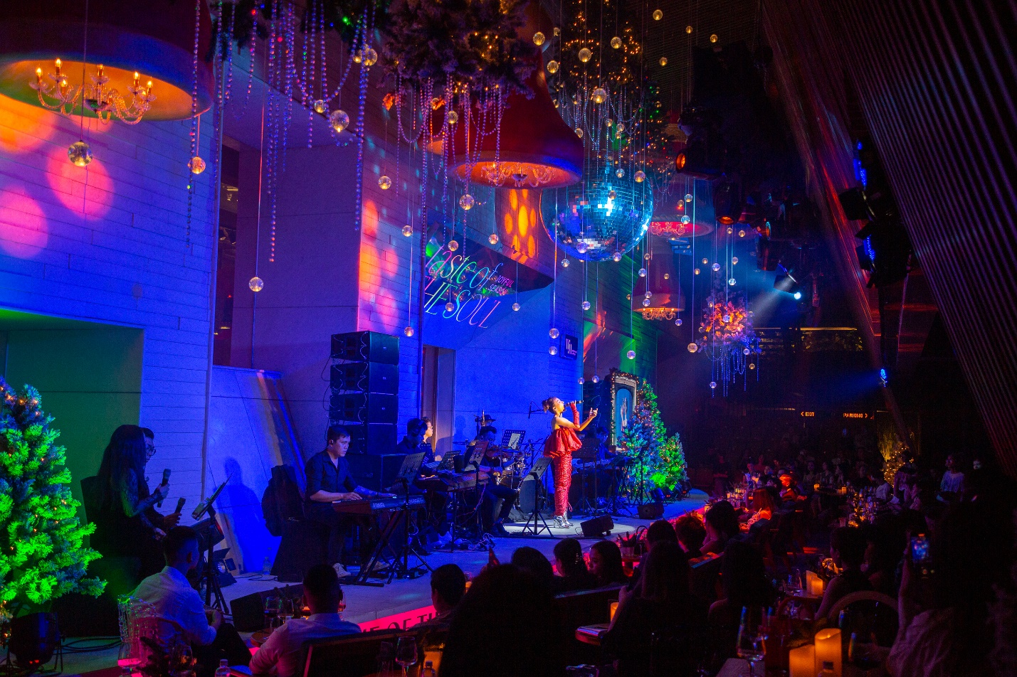 Đêm nhạc với sự tham gia của các ca sĩ trẻ và ca sĩ nổi tiếng được diễn ra vào mỗi tuần của tháng 12