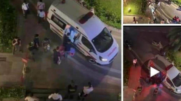 Các cháu bé được đưa đến bệnh viện chăm sóc do người dân đăng trên mạng xã hội.