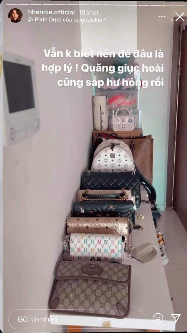 Bộ sưu tập túi hiệu của H'Hen Niê không nhiều nhưng rất hiệu quả về phong cách và công dụng.