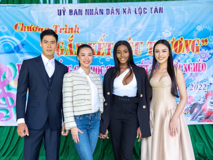 Đời sống Showbiz - Dàn Hoa hậu, Á hậu quốc tế đổ bộ Lâm Đồng làm thiện nguyện