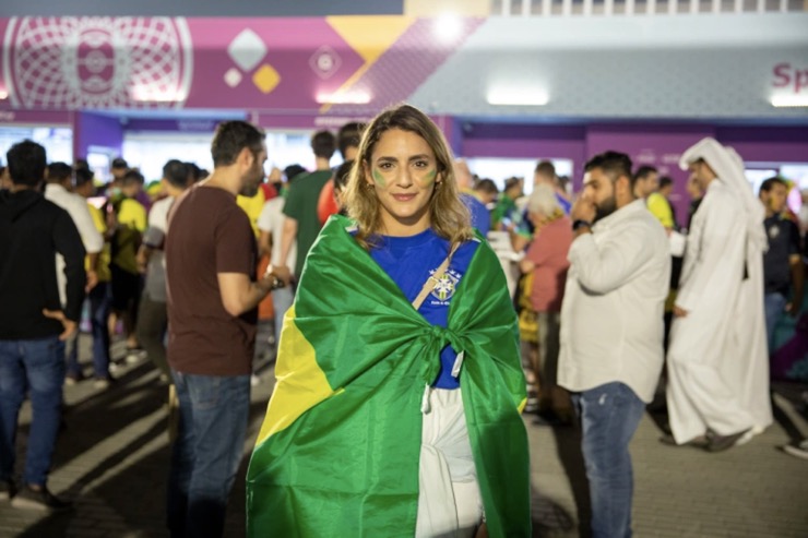 Dalia Abushullaih, nữ cổ động viên đến từ Ả Rập Saudi.