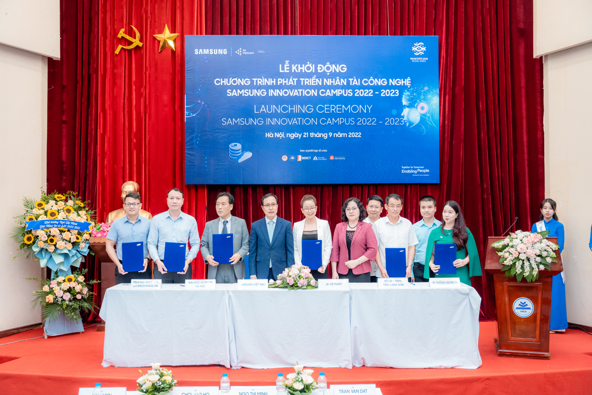 Lễ khởi động chương trình phát triển nhân tài công nghệ - Samsung Innovation Campus 2022 – 2023 tại Hà Nội