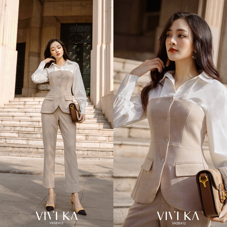 Vài đường nét nhấn nhá nổi bật, nữ tính tạo nên cá tính riêng biệt khi đi làm, cho nàng một ngày làm việc dồi dào năng lượng và không nhàm chán so với những phong cách thời trang công sở khuôn mẫu.