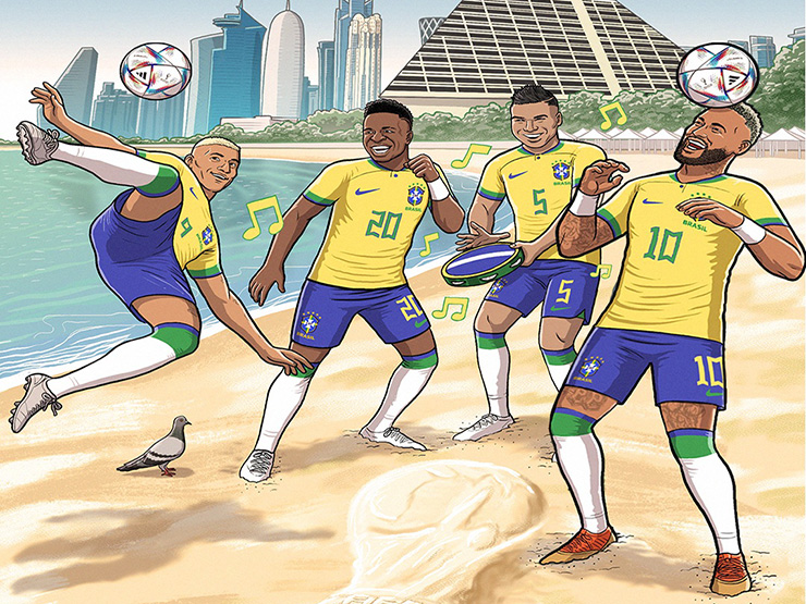 Tranh vui - Ảnh chế: Brazil "nhảy múa" trước Hàn Quốc, nhẹ nhàng vào tứ kết