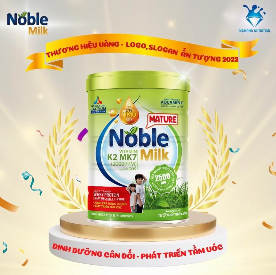 Noble Milk Mature dành cho trẻ em từ 9 đến 15 tuổi
