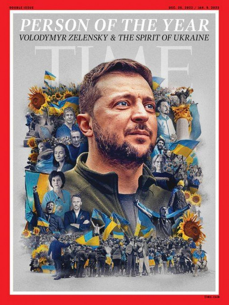 Tạp chí TIME công bố Tổng thống Ukraine Volodymyr Zelensky và “tinh thần Ukraine” là Nhân vật của năm 2022. Ảnh: TIME