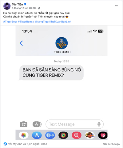 Thì ra, Tiger Remix 2023 đã rục rịch quay trở lại rồi đây! Khách mời thân thiết nhưng độ nóng thì chưa bao giờ giảm trên sân khấu Tiger Remix qua các năm - Tóc Tiên vừa “đăng đàn” ít phút đã khiến người hâm mộ rần rần háo hức.