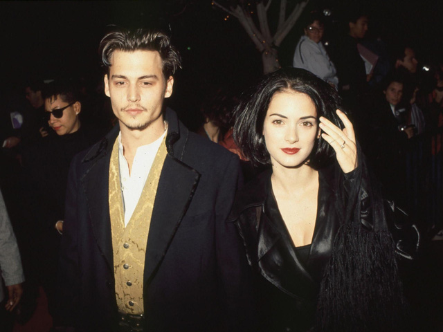 Winona Ryder là bạn gái xinh đẹp của Johnny Deep.