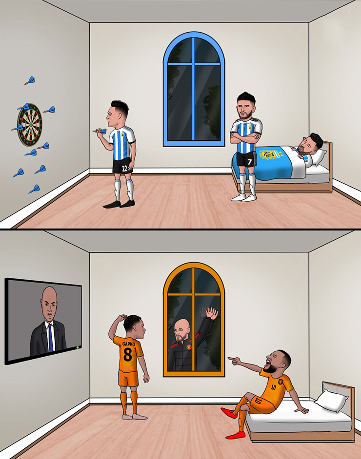 Cặp đấu Hà Lan - Argentina mỗi người một vẻ trước giờ G.