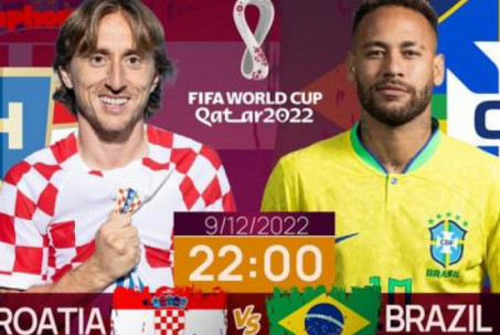 Tứ kết World Cup 2022: Tương quan trước trận Croatia - Brazil, 22 giờ 9/12