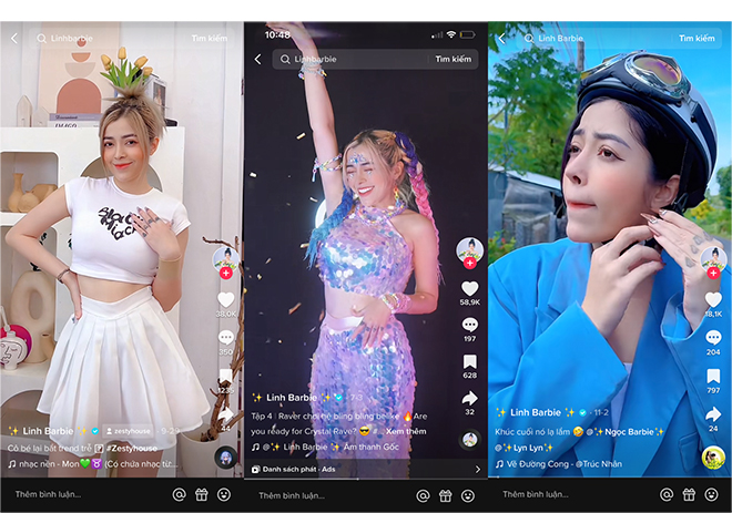 Hành trình sáng tạo của Linh Barbie trên TikTok