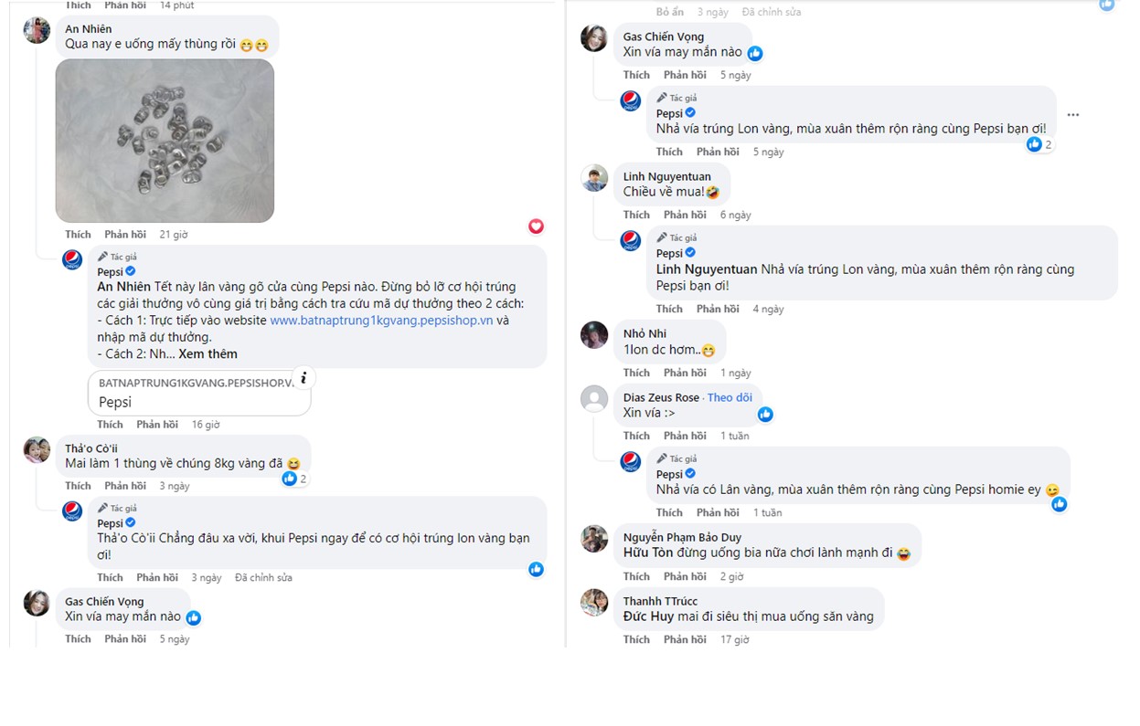 Cộng đồng mạng nô nức rủ nhau uống Pepsi, 7UP và Mirinda để săn khuyến mãi.