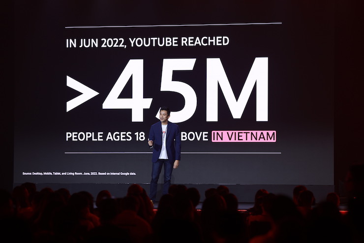 YouTube đã tiếp cận hơn 45 triệu người dùng Internet 18 tuổi trở lên tại Việt Nam.
