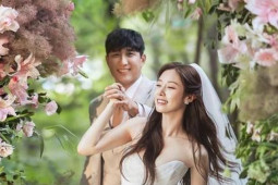 Đời sống Showbiz - Ảnh cưới của Ji Yeon (T-ARA) và cầu thủ bóng chày