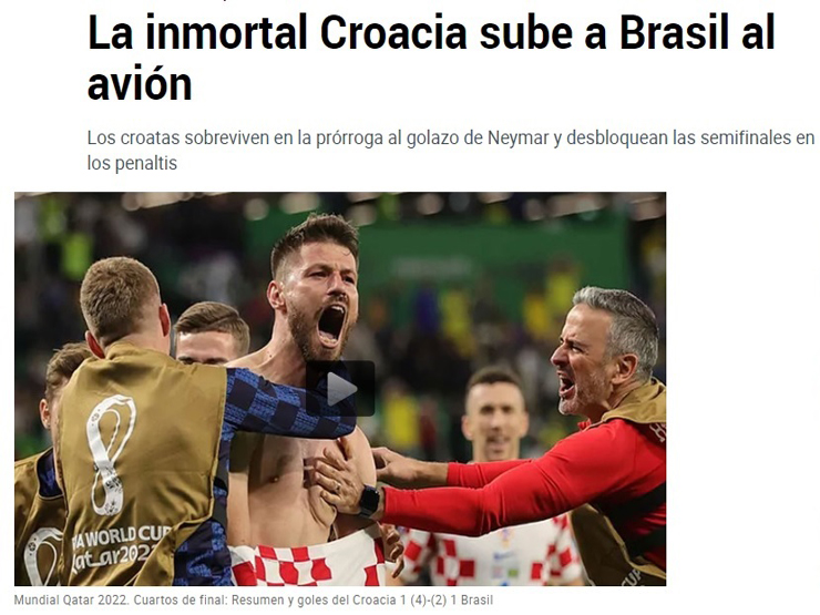 Bóng đá - Báo chí khen Croatia kiên cường, Tite bị truyền thông Brazil "tổng sỉ vả"