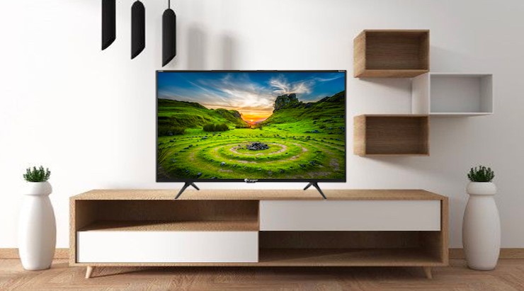 TV Casper có thiết kế tinh tế để đặt trên kệ hoặc treo tường.