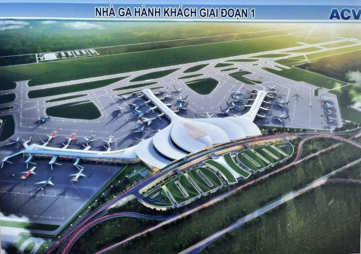 Nhà ga sân bay Long Thành thuộc dự án thành phần 3. Ảnh: V.LONG