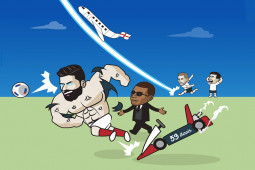 Tranh vui - Ảnh chế: Harry Kane "sút thẳng" ĐT Anh lên máy bay về nước