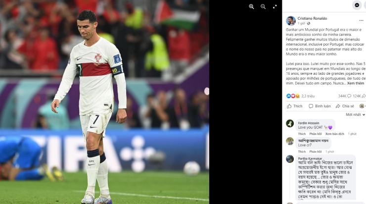 Ronaldo nói gì sau khi bị loại khỏi World Cup 2022, vẫn mơ cúp vàng 4 năm nữa? - 2