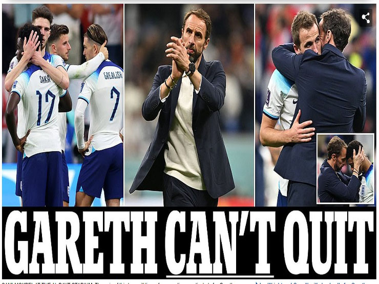 Bóng đá - ĐT Anh thua Pháp: Báo chí mong Southgate ở lại, hưởng 2 penalty vẫn chỉ trích trọng tài