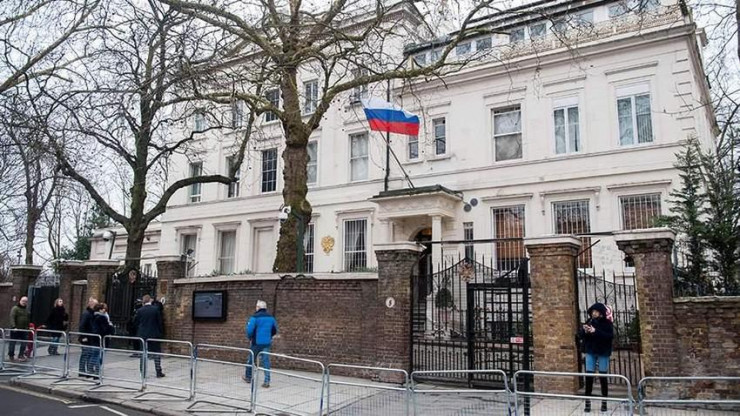 Đại sứ quán Nga tại London. Ảnh: TASS