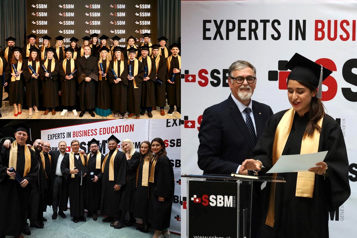 Một buổi lễ tốt nghiệp chương trình MBA tại SSBM Thụy Sĩ