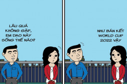 Tranh vui - Tình yêu của em như bán kết World Cup 2022... thiếu Anh