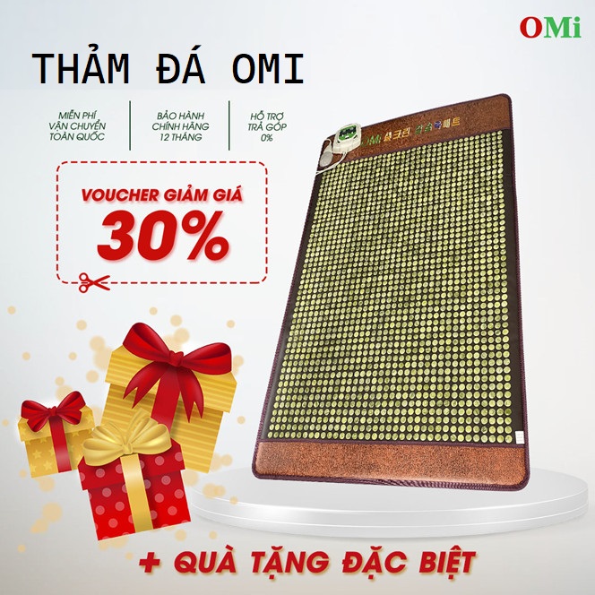 Ưu đãi hấp dẫn cùng nhiều quà tặng khi mua thảm đá Omi chính hãng (Ảnh: MCK).