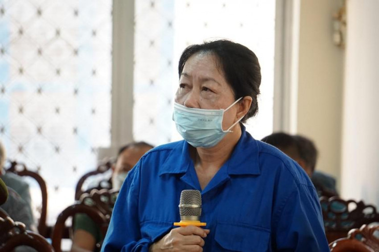 Bà trùm buôn lậu Nguyễn Thị Kim Hạnh (Mười Tường) tiếp tục hầu tòa trong vụ buôn lậu hàng trăm ngàn tấn đường. Ảnh: HD
