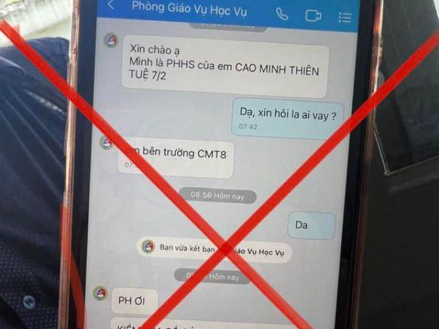 Cảnh sát cảnh báo phụ huynh về tin nhắn lừa đảo học phí