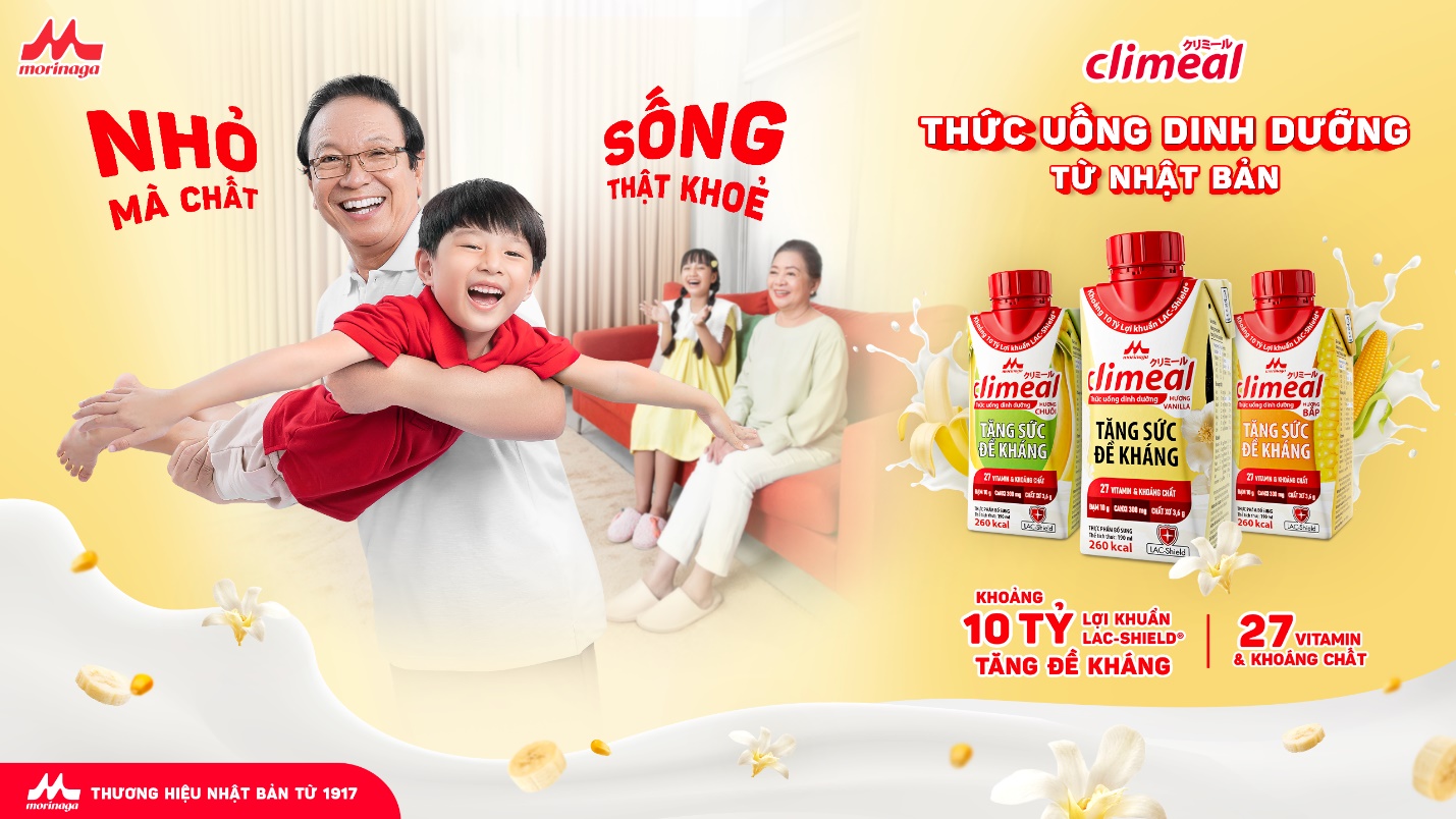 Climeal chứa đến 27 vitamin, khoáng chất, cùng lợi khuẩn LAC-Shield® được chứng minh lâm sàng giúp cải thiện khả năng miễn dịch, ngăn ngừa cúm, nhiễm trùng. Tìm hiểu thêm tại: bit.ly/Climeal-24h