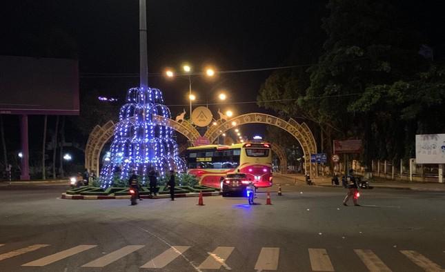 Hiện trường vụ va chạm giao thông giữa ông D và xe khách