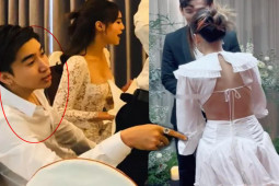 Đời sống Showbiz - Lan Ngọc bị chụp lén ở tiệc cưới, nhìn sang mỹ nhân đẹp nhất làng hài còn bất ngờ hơn