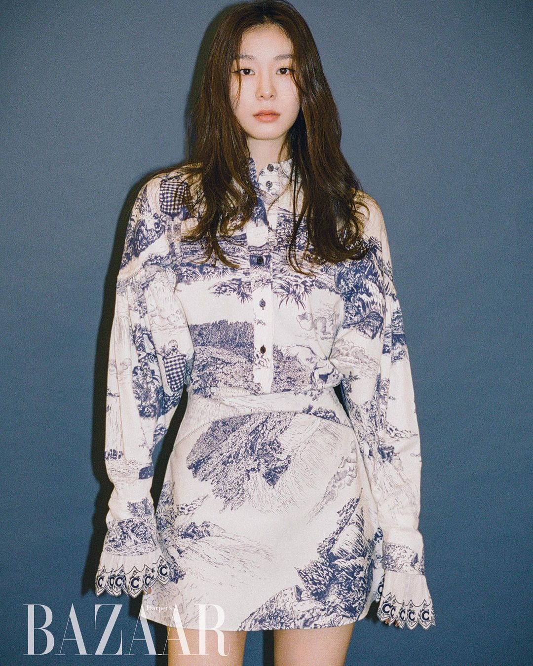 Kim Yuna chụp hình cho tạp chí Harper's Bazaar.