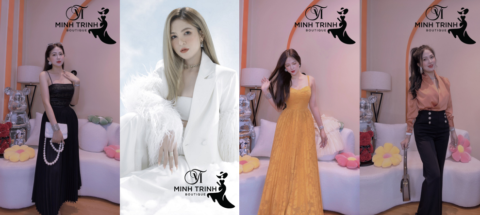 Tất cả phong cách từ bộ công sở lịch sự hay mẫu váy quyến rũ, sexy… đều quy tụ nơi đây khiến Minh Trinh Boutique trở thành thiên đường mua sắm của phái đẹp
