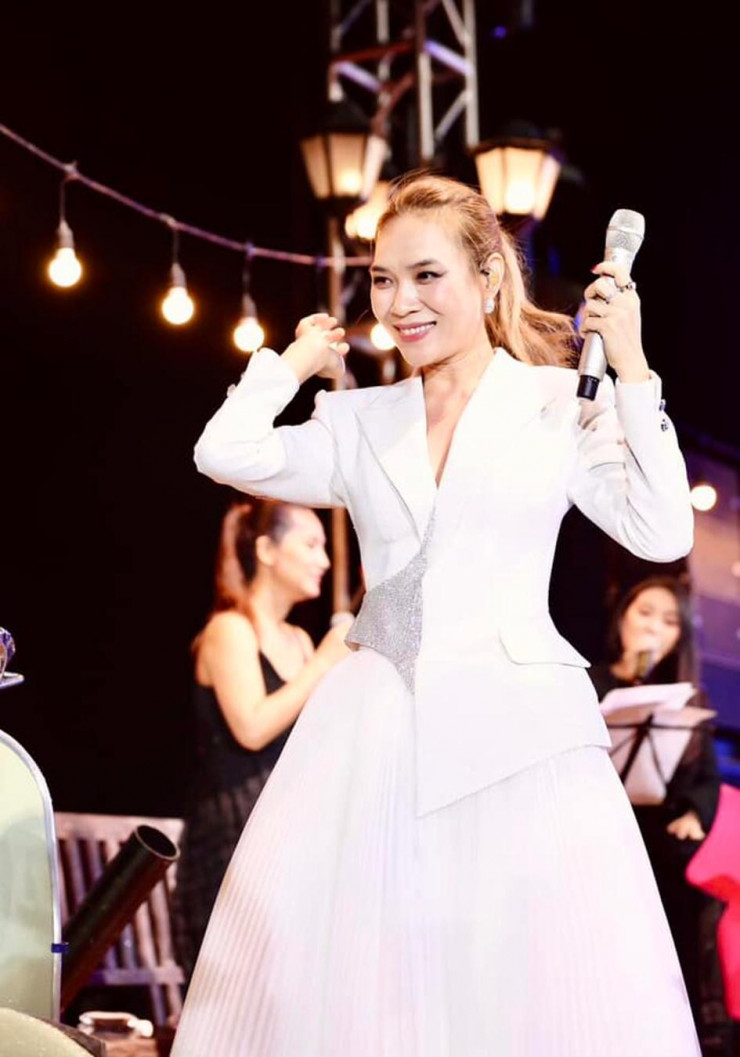 Mỹ Tâm trong đêm nhạc. (Ảnh: Saostar)