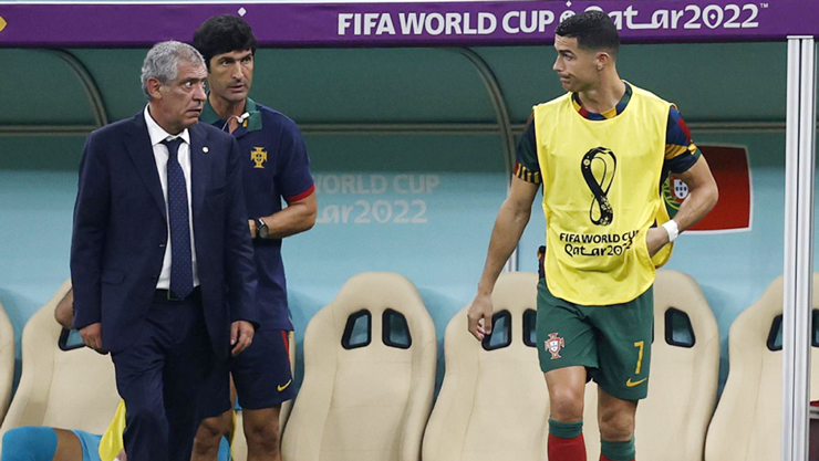 Fernando Santos và Ronaldo tại World Cup 2022