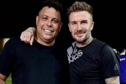Bức ảnh Beckham hội ngộ Ronaldo ở Qatar gây chú ý
