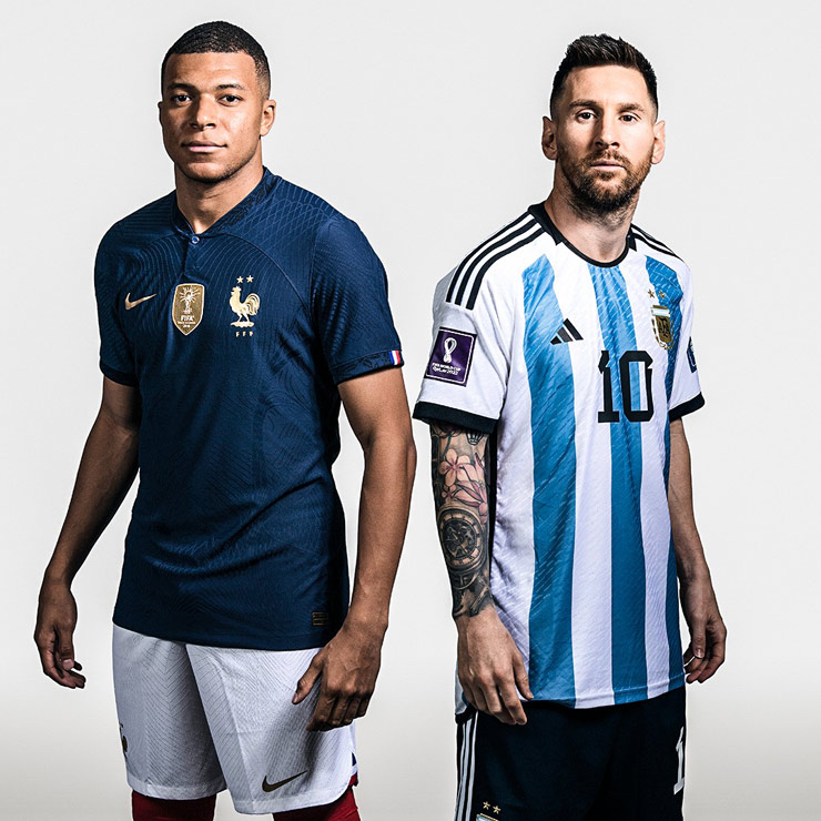 ĐT Pháp và ĐT Argentina cạnh tranh chức vô địch World Cup năm nay