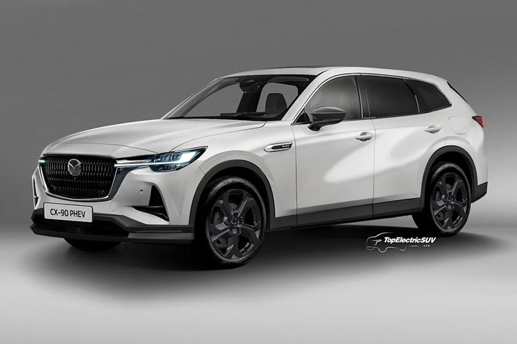 Mazda CX-90 2024 sắp trình làng, có thêm biến thể plug-in hybrid - 1