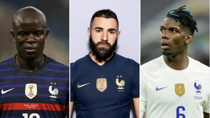 Kante, Benzema và Pogba là các trụ cột không thể thi đấu tại World Cup 2022 cho đội tuyển Pháp vì chấn thương.
