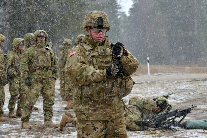 Quân đội Mỹ tại Estonia. Ảnh: Quân đội Mỹ